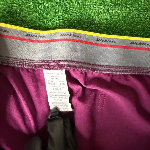 Dickies Womens Scrubs Retro Tapered Leg Pull On Burgundy Cargo Pant DK035 Size L - Picture 10 of 14